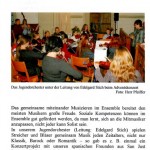 Das Jugendorchester in der "Giebel - Post"