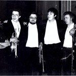 ein Plausch hinter der Bühne vor dem großen Konzert im Kairoer Theater