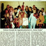 ein Teil meiner Geigenklasse im Jahr 2005